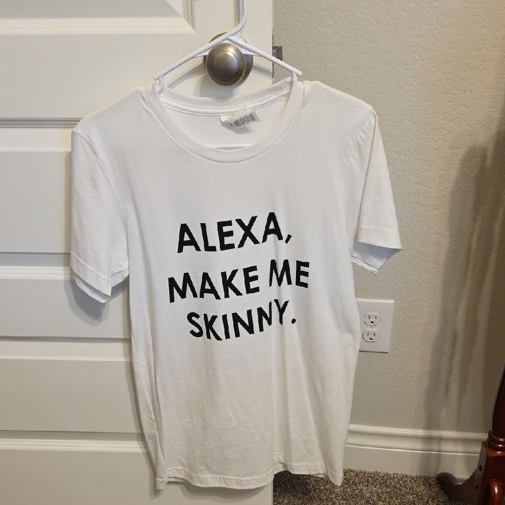 White Graphic Tee with Fun Text - Picture 7 of 9